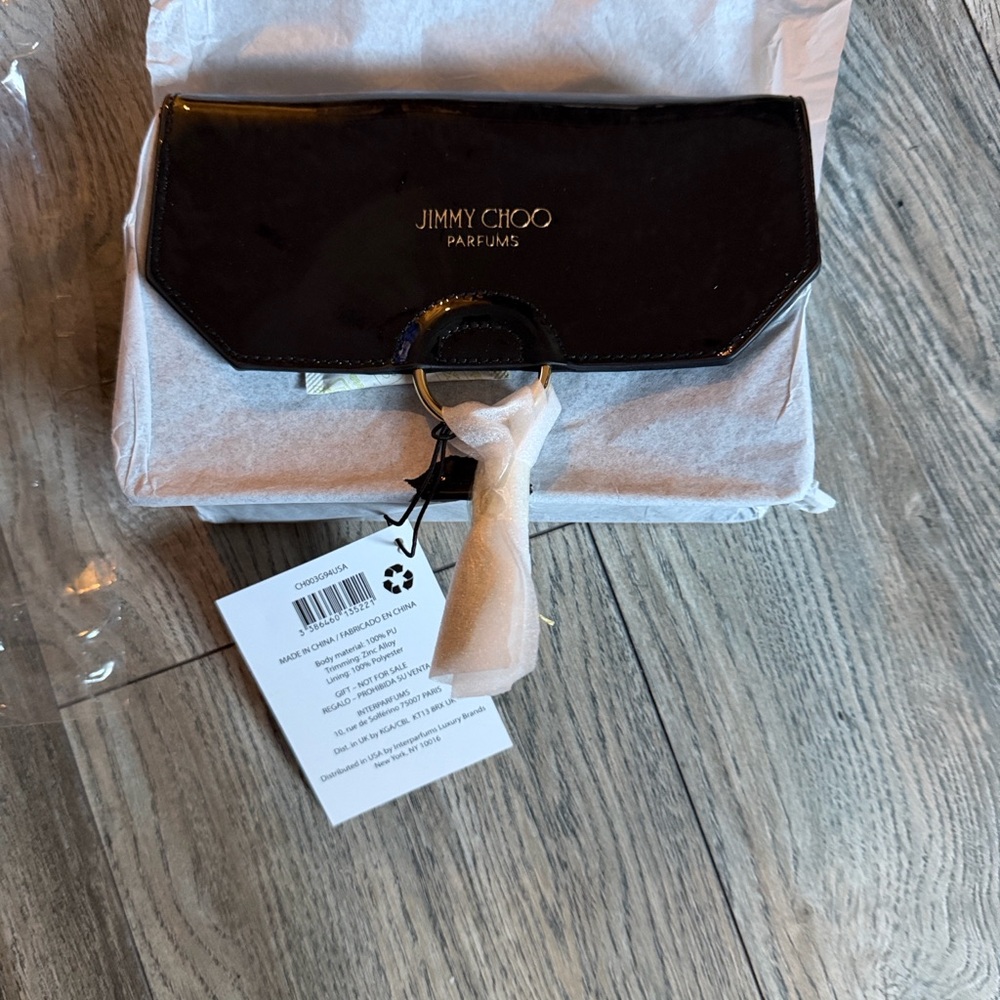Jimmy Choo Silver Parfums Clutch